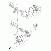 Схема вузла: Поворотники (E21) для Suzuki TS125
