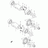 Схема вузла: Балансувальний вал (Model p/r/s/t) для Suzuki DR650 DR650RSE
