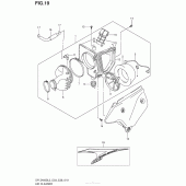 Схема узла: Воздушный фильтр (Dr-Z400Sl3 E03) для Suzuki DR-Z400 DR-Z400S