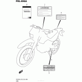 Схема вузла: Інформаційні наклейки (Dr200Sl6 E03) для Suzuki DR200 DR200S