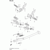 Схема узла: Подставка для Suzuki DR-Z400 DR-Z400SM