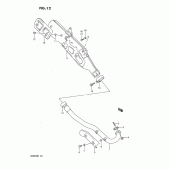 Схема вузла: Вихлопна система для Suzuki DR650 DR650R