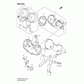 Схема вузла: Спідометр (Gsf650ak5/ak6/uak5/uak6) для Suzuki GSF650 Bandit S