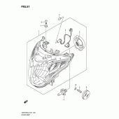 Схема узла: Фара (Gsr750l2 e24) для Suzuki GSR750