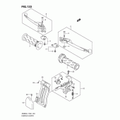 Схема узла: Ручки руля (An650l1 e19) для Suzuki AN650 Burgman (EU analogue of SkyWave)
