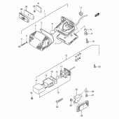 Схема вузла: Задній ліхтар (Stop-сигнал) (Model s) для Suzuki VS600 Intruder 600