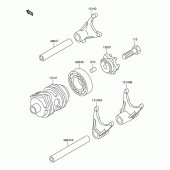 Схема вузла: Перемикання/вилка перемикання для Suzuki RM100