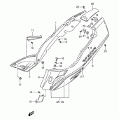 Схема вузла: Бічні панелі (Model r/s) для Suzuki RF900