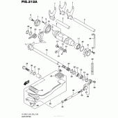 Схема узла: Копирный вал & Вилки & Вал переключения для Suzuki VL1500 Boulevard C90T B.O.S.S