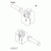 Схема вузла: Пульт управління рульової (En125-2ak7/en125huk7) для Suzuki EN125