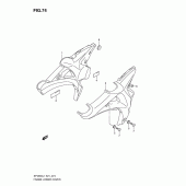 Схема вузла: Нижня панель для Suzuki SFV650 Gladius