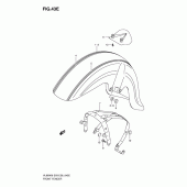 Схема вузла: Переднє крило (Model k9) для Suzuki VL800 Boulevard C50T