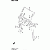 Схема вузла: Кронштейн переднього обтічника для Suzuki AN650 Burgman (EU analogue of SkyWave)