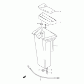 Схема вузла: Скринька для багажу Suzuki VL250 Intruder LC