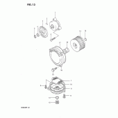 Схема вузла: Масляний насос для Suzuki DR650 DR650R