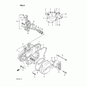 Схема узла: Крышки картера  & Водяной насос (Model k) для Suzuki RM125