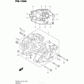 Схема вузла: Картер двигуна для Suzuki DR200 DR200S