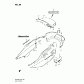 Схема узла: Боковая крышка (An650al1 e51) для Suzuki AN650 Burgman (EU analogue of SkyWave)