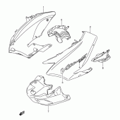 Схема вузла: Передній бічний обтічник (Model k3) для Suzuki DL1000 V-Strom