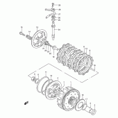 Схема вузла: Зчеплення для Suzuki GZ250 Marauder