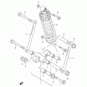 Схема вузла: Важіль прогресії (Gsx-r400rl/rm/rn/rp/rr) для Suzuki GSX-R400