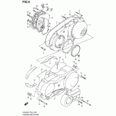 Схема вузла: Кришки картера (Model k7/k8) для Suzuki AN400 Burgman (EU analogue of SkyWave)