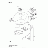 Схема узла: Топливный бак (Gsx1300Ral3 E03) для Suzuki GSX1300 Hayabusa