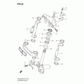 Схема вузла: Рульова траверса (En125-2ak3/-2ak7/-2ak8) для Suzuki EN125
