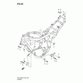 Схема вузла: Рама (Model k7/k8) для Suzuki GSF1250 Bandit