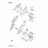 Схема вузла: Підніжки для Suzuki GSF1250 Bandit
