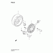 Схема узла: Статор & Ротор для Suzuki DR-Z250