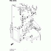 Схема вузла: Патрубок системи охолодження для Suzuki VL1500 Boulevard C90 BOSS