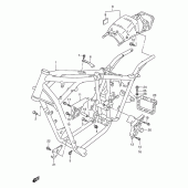 Схема узла: Рама (Model v/w/x/y) для Suzuki VZ800 Marauder