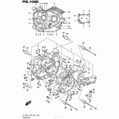 Схема вузла: Картер двигуна (Vl1500Btl7 E28) для Suzuki VL1500 Boulevard C90T BOSS
