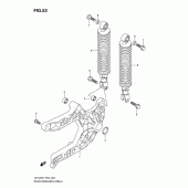 Схема узла: Задний рычаг (Маятник) для Suzuki UH125 Burgman