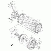 Схема узла: Сцепление для Suzuki DR800