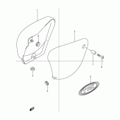 Схема узла: Боковые панели для Suzuki TU125