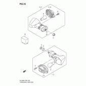Схема узла: Поворотники для Suzuki DL1000 V-Strom