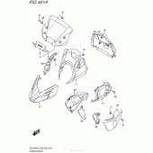 Схема вузла: Передній обтічник Suzuki DL1000 V-Strom
