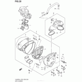 Схема узла: Воздушный фильтр для Suzuki VL800 Boulevard C50 B.O.S.S.