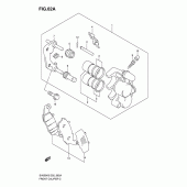 Схема вузла: Передній гальмівний супорт (Sv650ak7/uak7/sak7/suak7) для Suzuki SV650