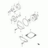 Схема вузла: Масляний насос для Suzuki DR650 DR650SE