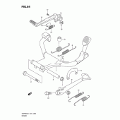 Схема вузла: Підставка для Suzuki GSF650 Bandit S