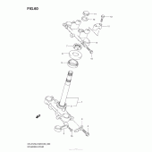 Схема узла: Steering Stem (Dr-Z125L E28) для Suzuki DR-Z125 DR-Z125