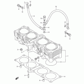 Схема вузла: Циліндр для Suzuki RF600
