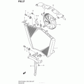 Схема узла: Радиатор (Gsx-R1000L4 E33) для Suzuki GSX-R1000