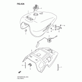 Схема вузла: Паливний бак (Vzr1800zk7/zu2k7/zk8/zu2k8/zk9/zufk9) для Suzuki VZR1800 Intruder M1800R/ Boulevard M109R