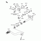 Схема вузла: Перемикач передач для Suzuki RM-Z250