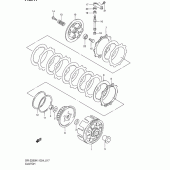 Схема вузла: Зчеплення для Suzuki DR-Z250