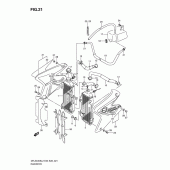 Схема узла: Радиатор для Suzuki DR-Z400 DR-Z400S